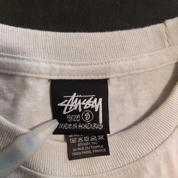 Stussy Chain Link Fog Grey Tee - Picture 3 of 4
